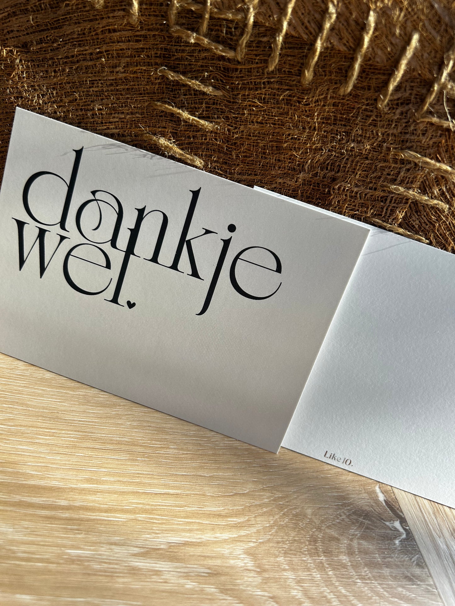 Wenskaart | Dankjewel