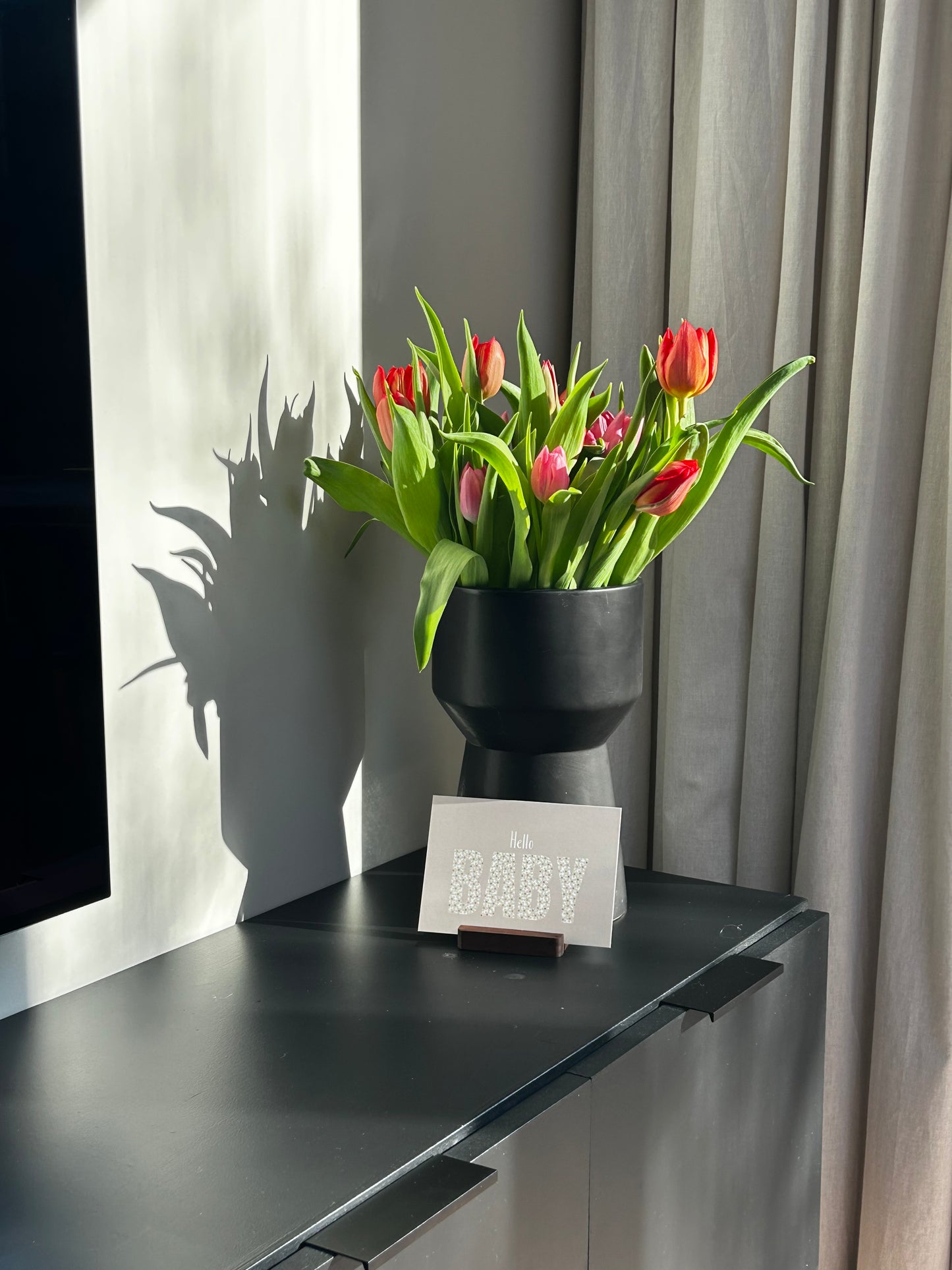 Wenskaart | Hello baby meisje