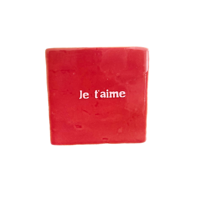 Tegeltje "je t'aime"