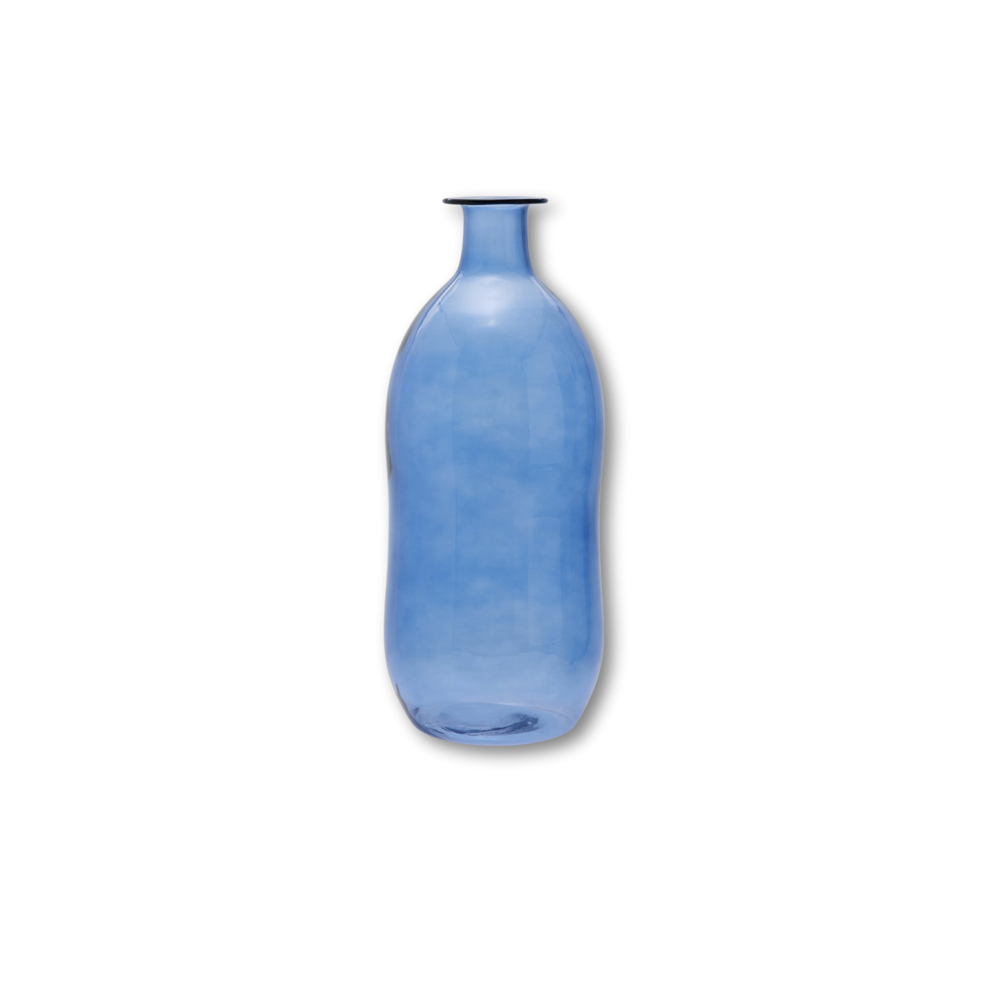 Blauw glazen vaas Soy