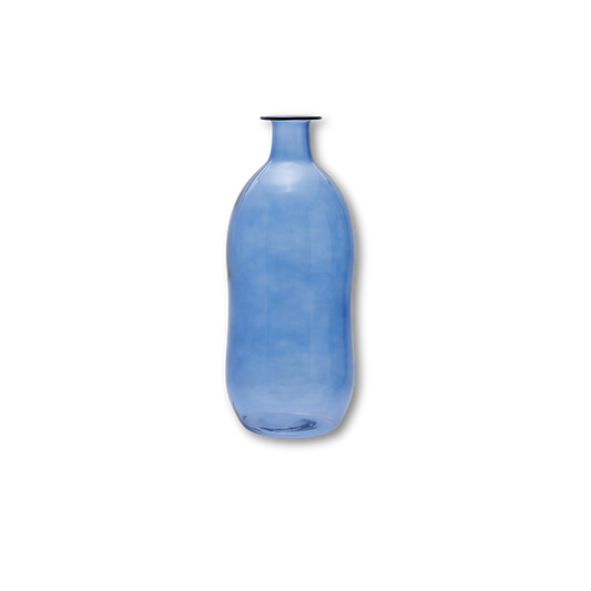Blauw glazen vaas Soy