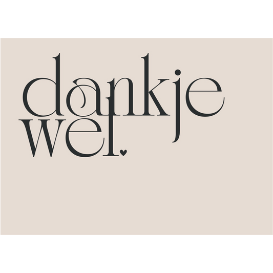 Wenskaart | Dankjewel