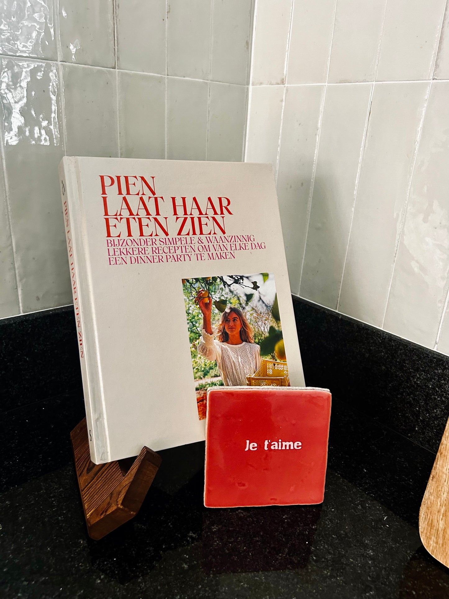 Tegeltje "je t'aime"