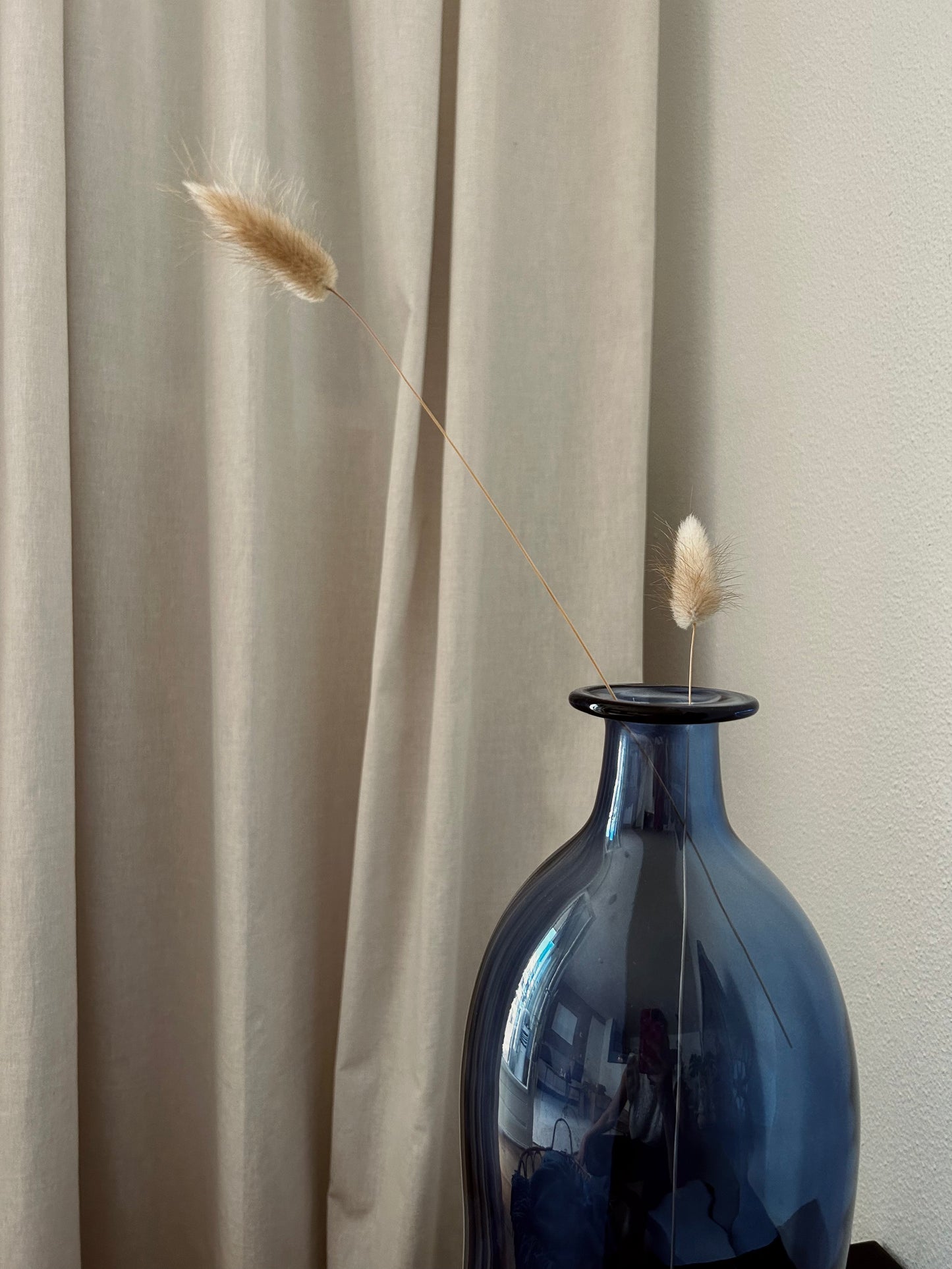 Blauw glazen vaas Soy